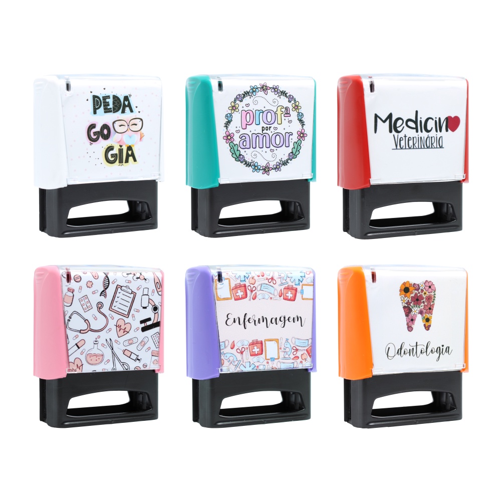 Carimbo Exterior Personalizado com Profissão - Médico - Enfermagem - Odontologia - Professor