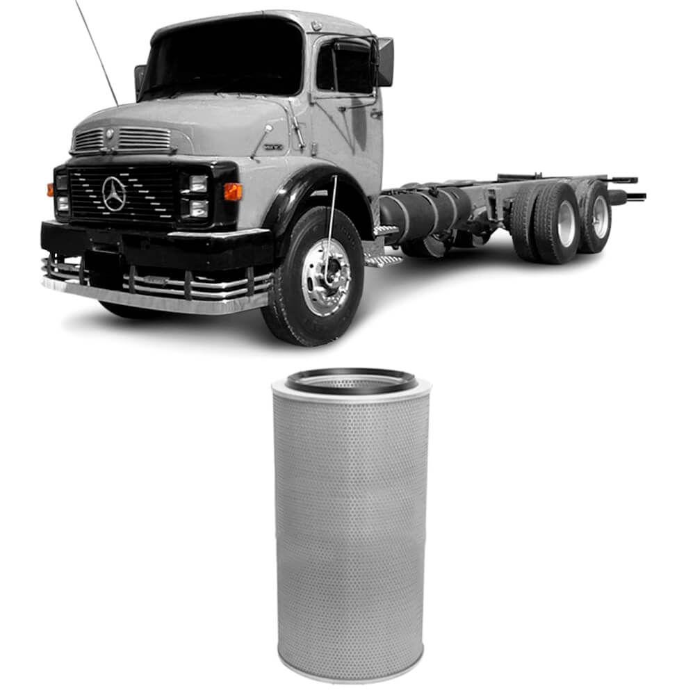 Filtro Ar Mercedes Benz 1318 Om352 87 A 2012 Metal Leve em Oferta na Shopee