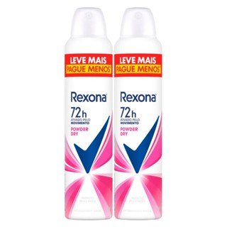 Kit 2 Desodorante Rexona Aerossol Powder 250ml Leve Mais por Menos