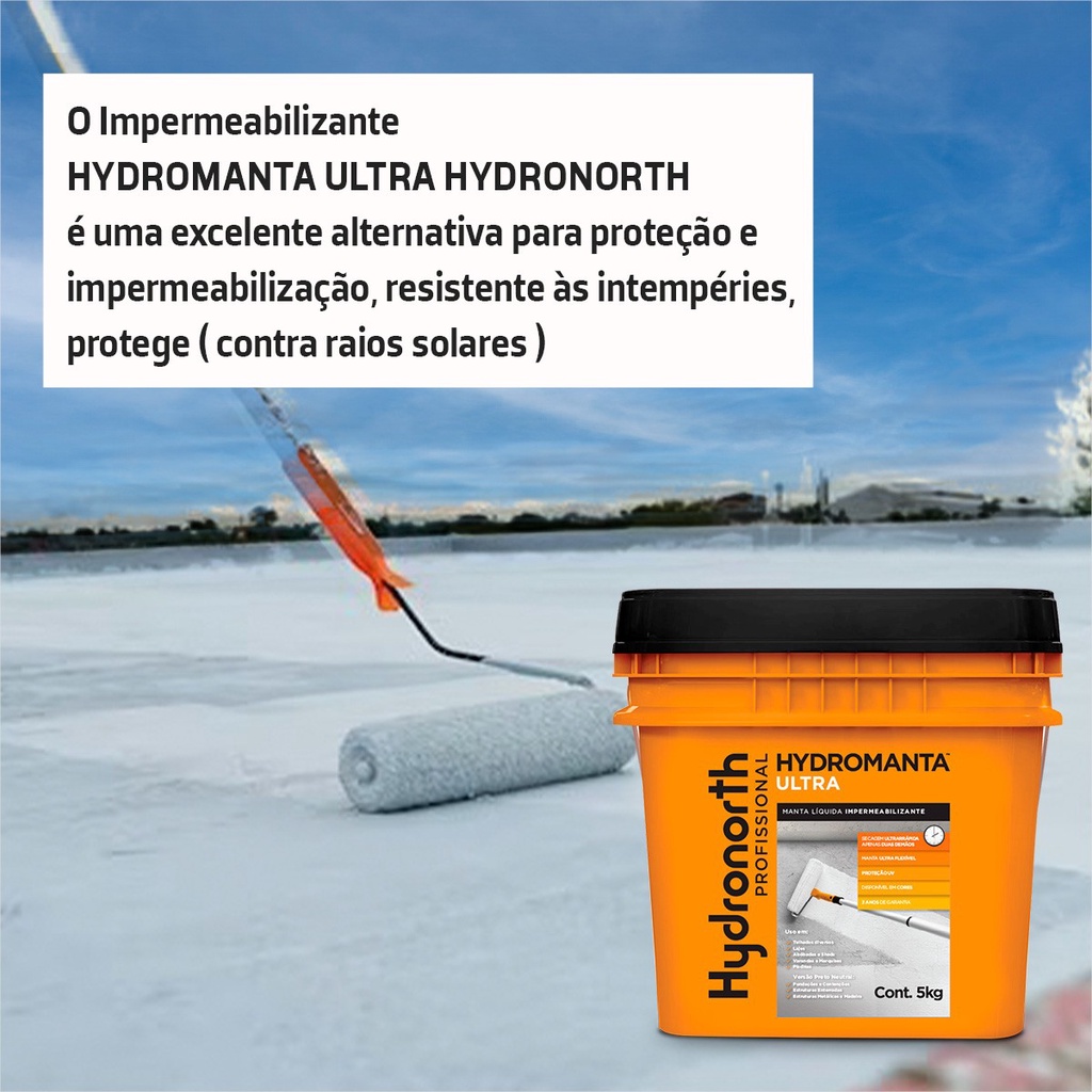 Manta Liquida Emborrachada Flexivel 5kg Hydromanta Concreto