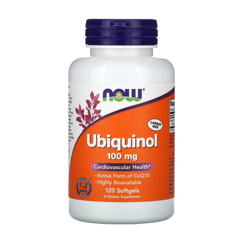 Ubiquinol 100mg Now Foods Forma CoQ10 Ativa 120 Softgels em Oferta na Shopee