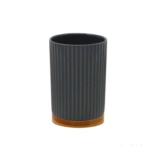 Porta Escova de Dente para Bancada Coisas e Coisinhas Preto Bamboo
