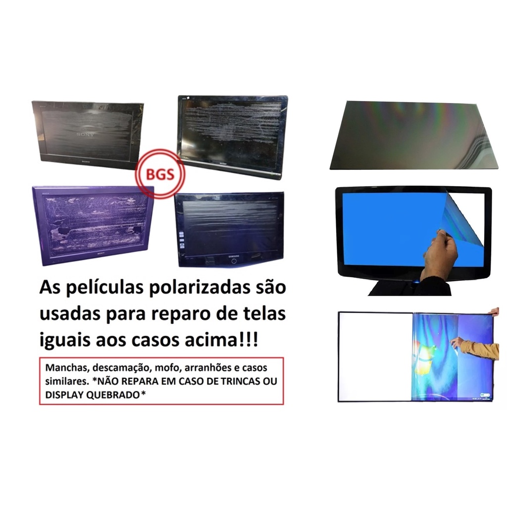 Película Frontal Para Reparo de TV 50 Polegadas
