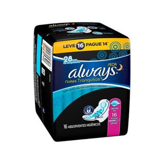Absorvente Always com Abas Seca Noturno Lv16 Pg14