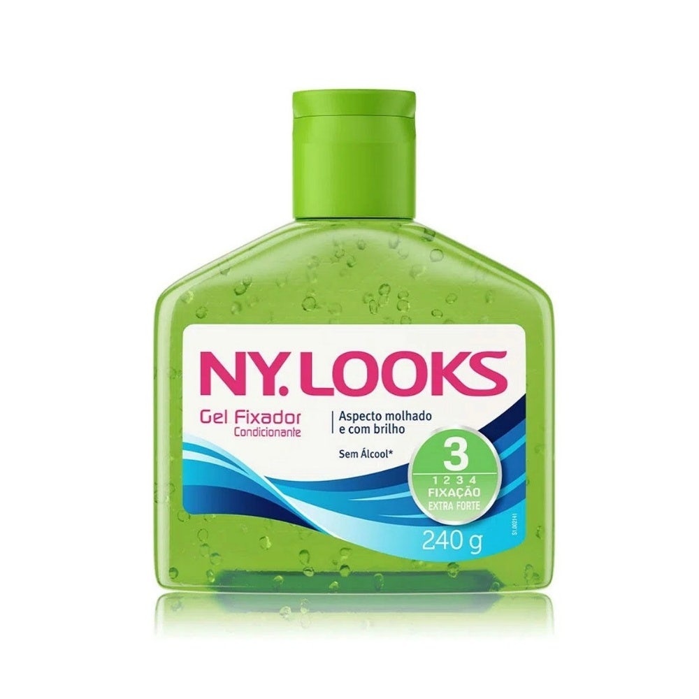 Gel Fixador Ny Looks Fator 3 Verde 240g em Oferta na Shopee