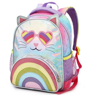 Mochila escolar Infantil menina gatinha 42 Cm costa grande