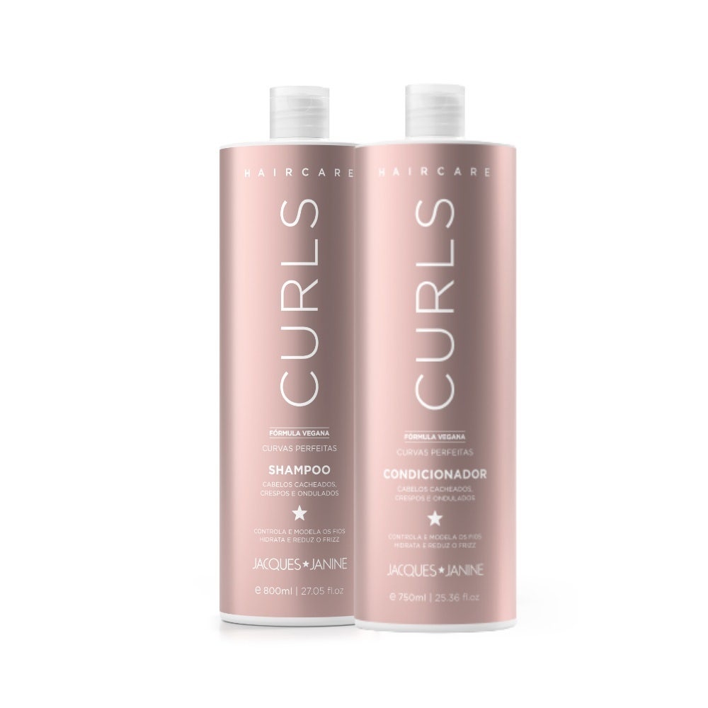 Kit Shampoo 800ml + Condicionador 750ml Jacques Janine Professionnel Hair Care Curls