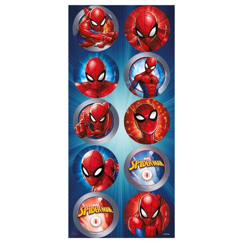 Adesivo Redondo Festa Homem Aranha - 30 unidades - Regina - Rizzo Festas