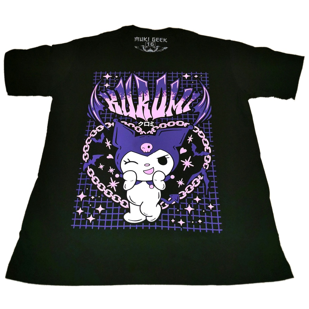Design Nicho de mercado Camiseta Kuromi de manga curta Unissex