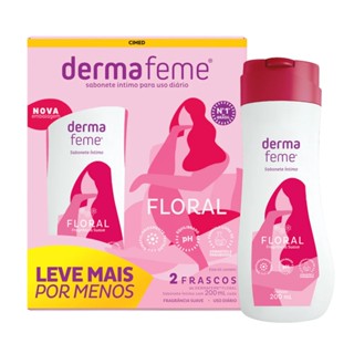 Sabonete Intimo Dermafeme Floral Mulheres Kit C/ 2