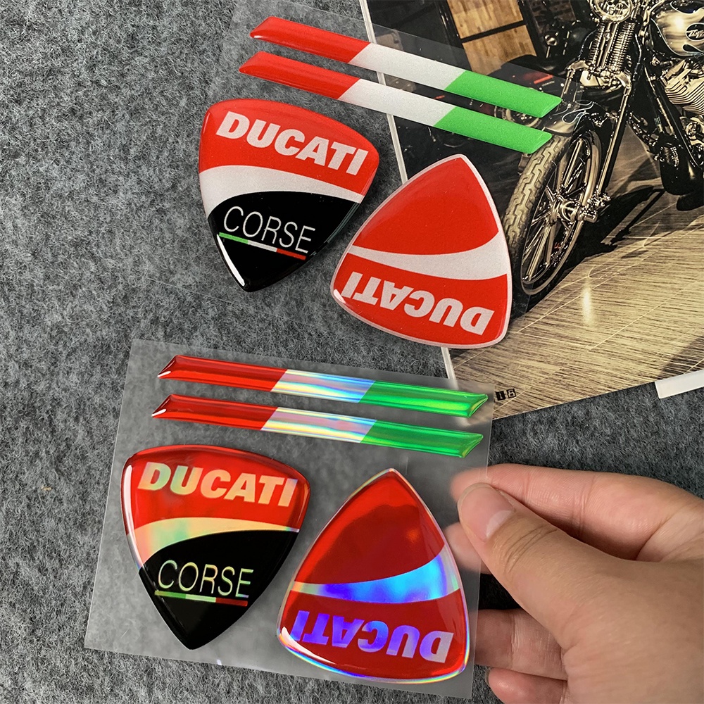 Adesivo 3D Para Motocicleta Ducati 3D , De Gotejamento Modificado Decoração De Corpo Tanque De Combustível , Caixa Super