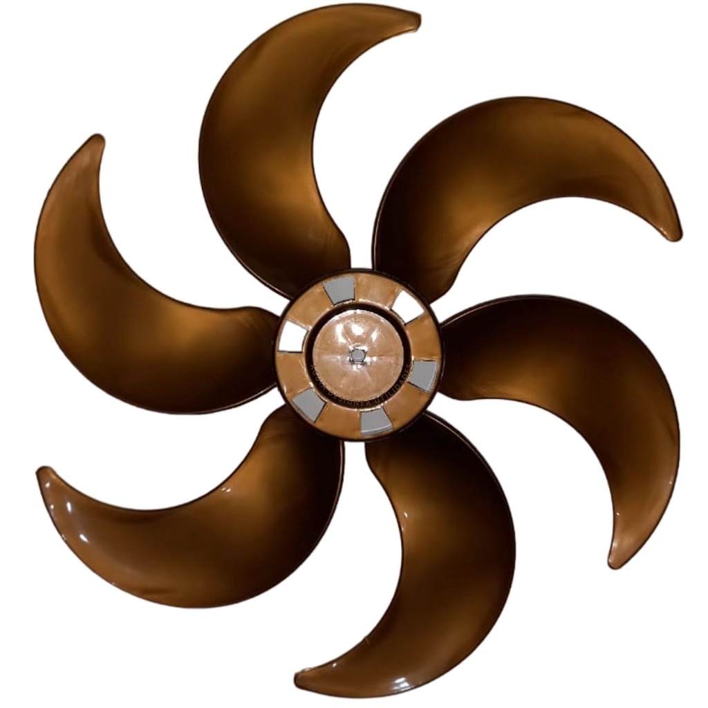 Hélice compatível Ventilador Ventisol Stell / Turbo 50cm 6 pás - Dourada