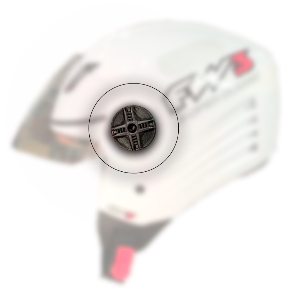 Botão Reparo Capacete Open Fw3 Agv Blade Viseira Par — imagem 2 de 2