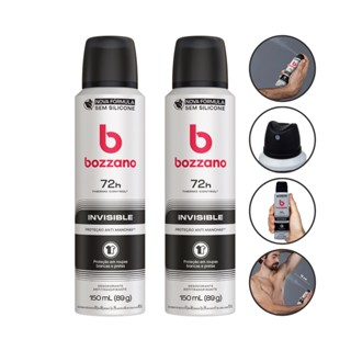 Kit 2 Desodorante Aerosol Bozzano Invisible 48H Com 150Ml