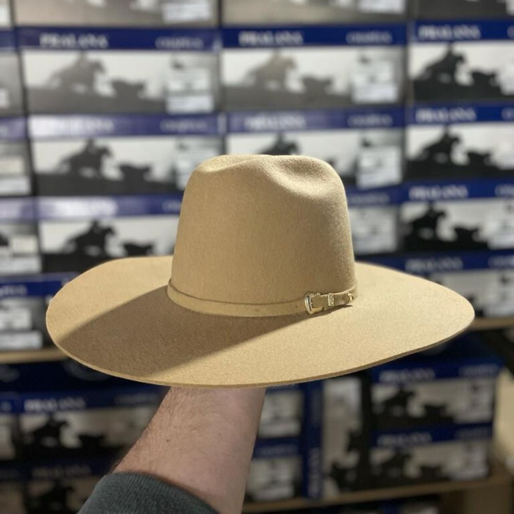 Chapéu Country Pralana Original Arena Felt Camel Aba 11 Copa Dentada Para Cowboy Cawgirl