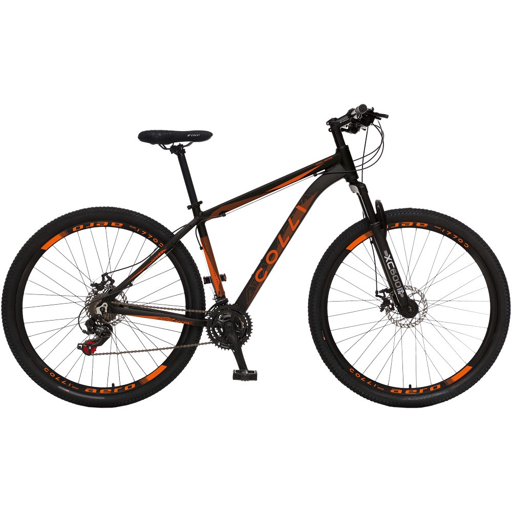 Bicicleta Colli Quadro em Alumínio 21 Marchas Aro 29 Freio a Disco Kit Shimano