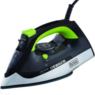 Ferro de Passar a Vapor Black Decker 1200w Anti-Gotejamento Steam Power Ceramic Gliss - Preto e Verde - 110V - FX2700-BR