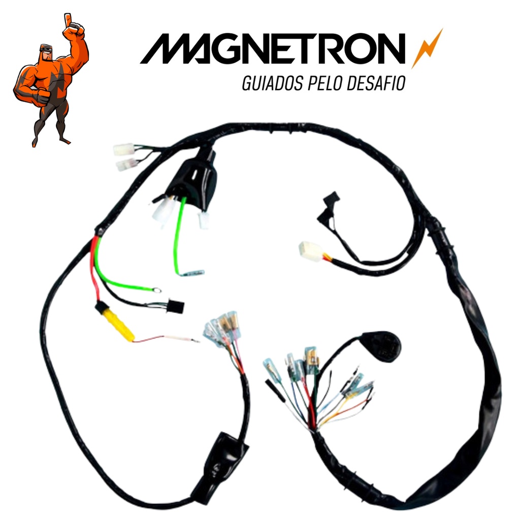 Fiação Chicote  principal Completo Honda Cg 125 Titan 95 96 97 98 99 original magnetron em Oferta na Shopee