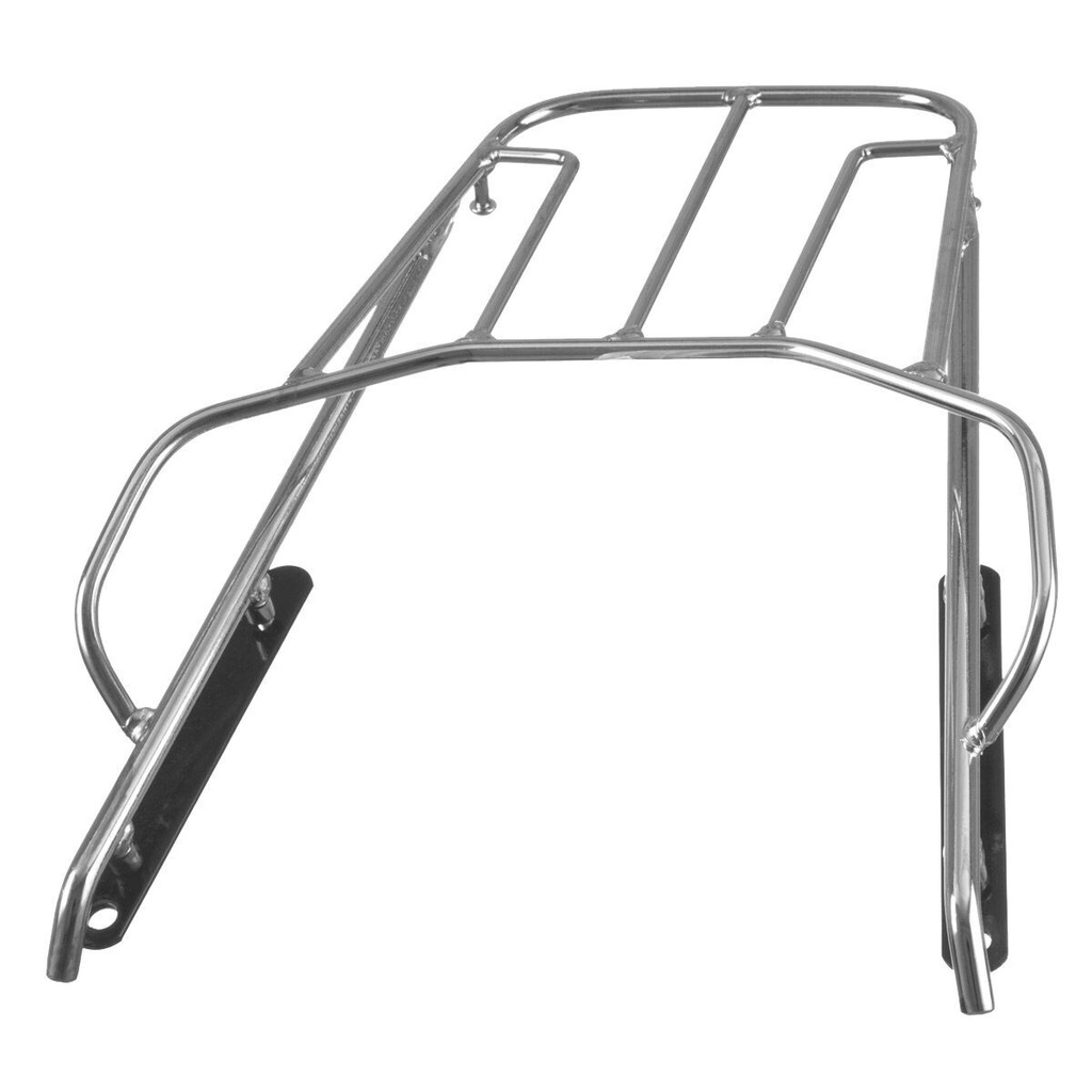 Bagageiro Aço Maciço Preso Na Alça Moto Bros 125 150 2003 2004 2005 2006 2007 2008 Cromo Forte