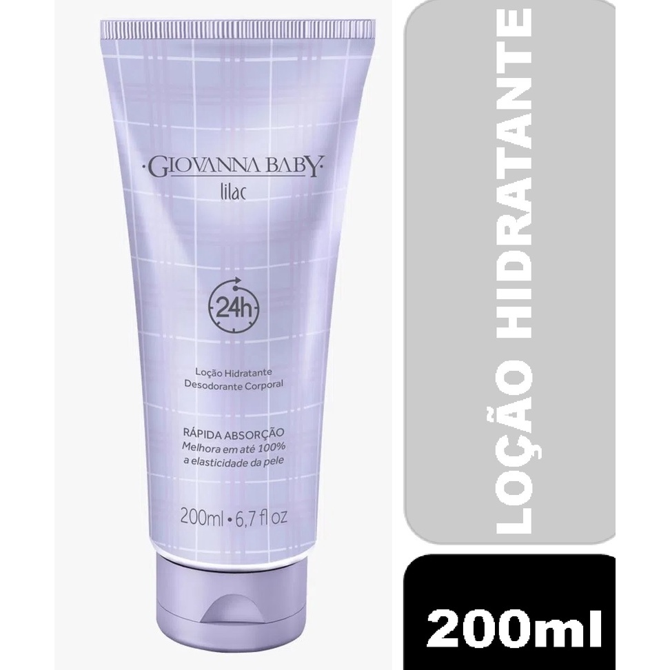 Loção Hidratante Desodorante Giovanna Baby Lilac 200ml