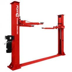 Elevador Hidráulico Suporta 4 Toneladas Double Lock Vermelho Parabolts Mecânica Borracharia - FortG
