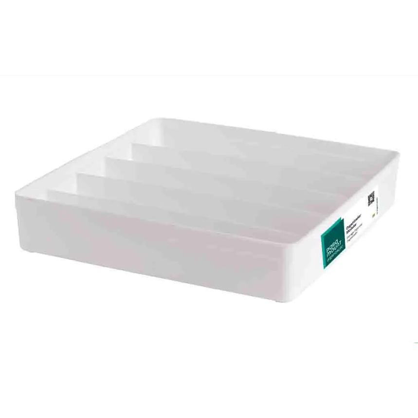 Organizador Branco Modular de plástico Multiuso Com Divisórias para gaveta, armários e cozinha