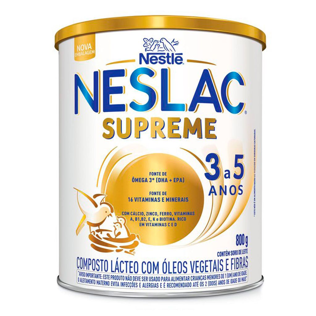 Neslac Supreme Composto Lácteo 800g em Oferta na Shopee