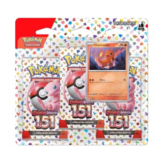 Cartas Pokémon Blister Triplo Escarlate V Charmander - Copag