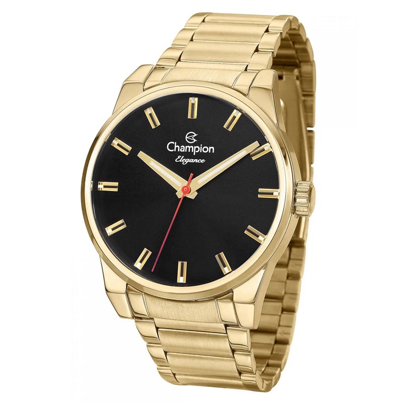Relógio Champion Masculino Analógico Dourado Original À Prova D'Água Presente CN27590U em Oferta na Shopee