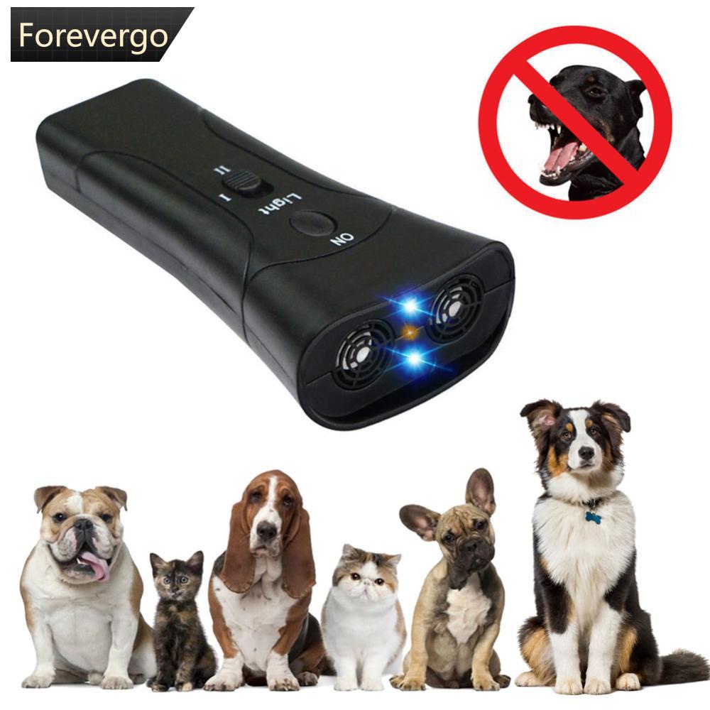 FOREVERGO 2 Em 1 Dispositivo Anti-Latido De Treinamento De Repelente De Cães De Estimação Com Luzes I3X5