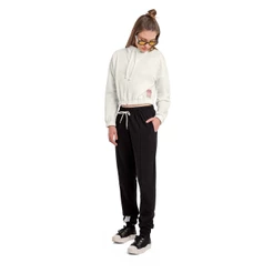 Jaqueta Cropped em Moletom Juvenil Feminina Gloss