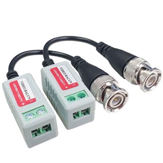 Par Conector Video Balun P/ Cameras Hd Cvi Tvi Analog