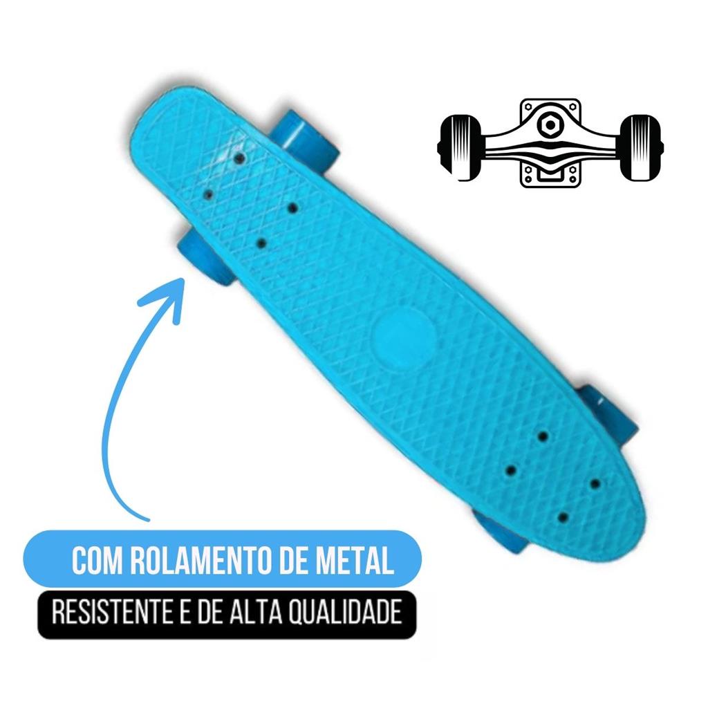 Skate Semi Profissional Completo Reforcado De 70kg Ate 100kg Ideal P/ Iniciante - Super Resistente