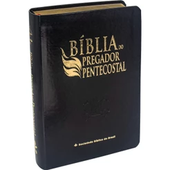 Bíblia do Pregador Pentecostal ARC | TAMANHO MÉDIO | Letra Normal | Índice | Luxo Preta