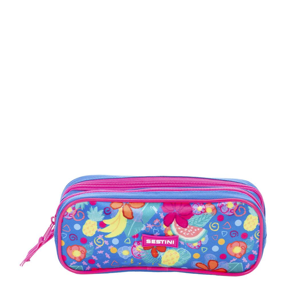 Estojo 2 Compartimentos Sestini M Plus Floral - Colorido em Oferta na Shopee