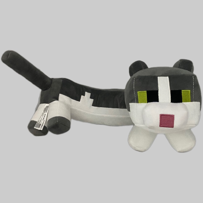 Brinquedos de Pelúcia Minecraft, Boneco de Gato, Almofada de Pescoço, Bonecos Macios de Pelúcia, Presente