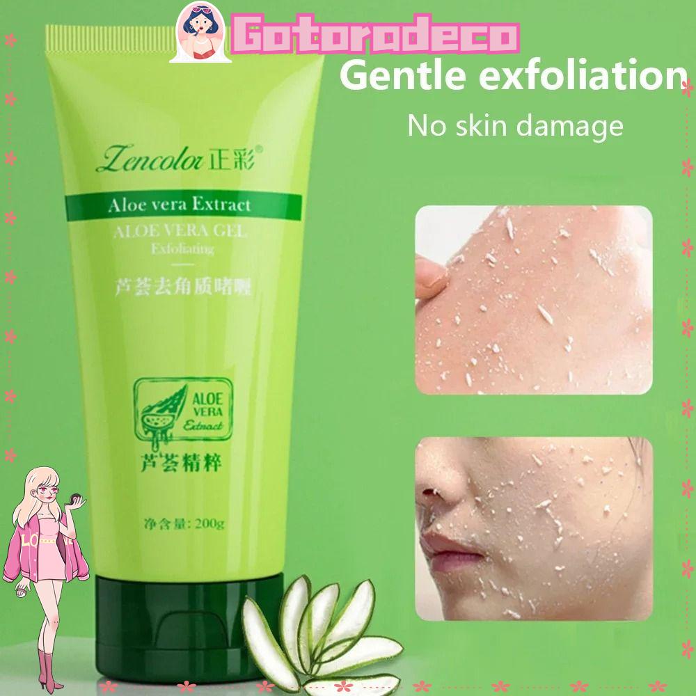 GOTORADECO Gel Esfoliante De Aloe Vera , Limpeza Profunda Gently Cream , Cuidados Faciais Melhora O Hidratante Para Mulheres