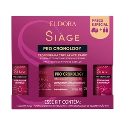 Kit Eudora Siàge Pro Cronology Cronograma Capilar Acelerado - 3 Produtos