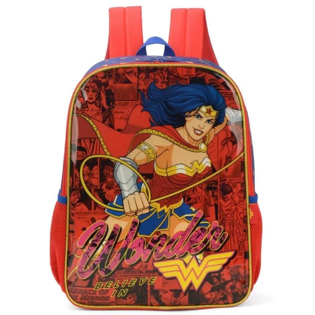 Mochila Costas Infantil Wonder Woman Mulher Maravilha Luxcel