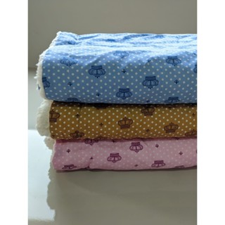 Manta Cobertor luxo para bebe com sherpa Menino/Menina