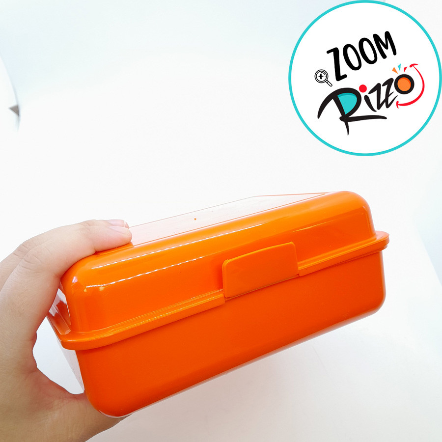 Caixinha Lembrancinha Plástica Laranja 18x13x7cm - 1 unidade - Rizzo