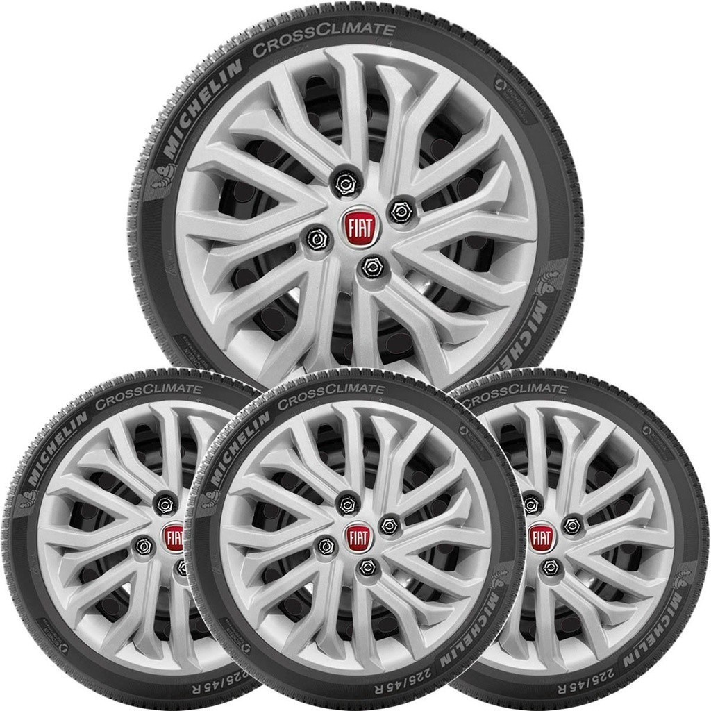 Calota Roda Fiat Punto Palio Grand Siena Roda Aro 15 296 4pçs