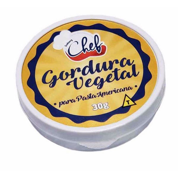 Gordura Vegetal para Pasta Americana - 30g - Iceberg - Home & Living