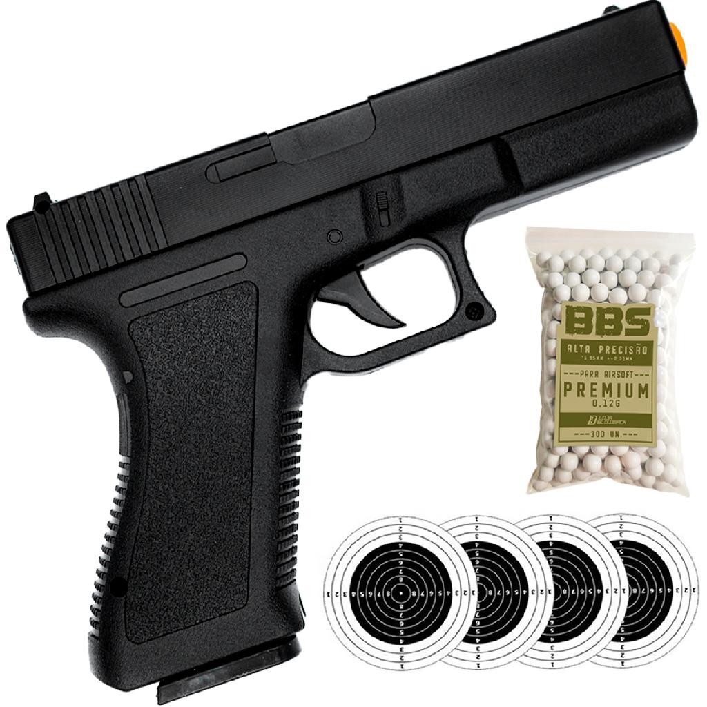 Pistola Airsoft gk 17 Spring Rossi Vigor Gk V307 6mm em Oferta na Shopee