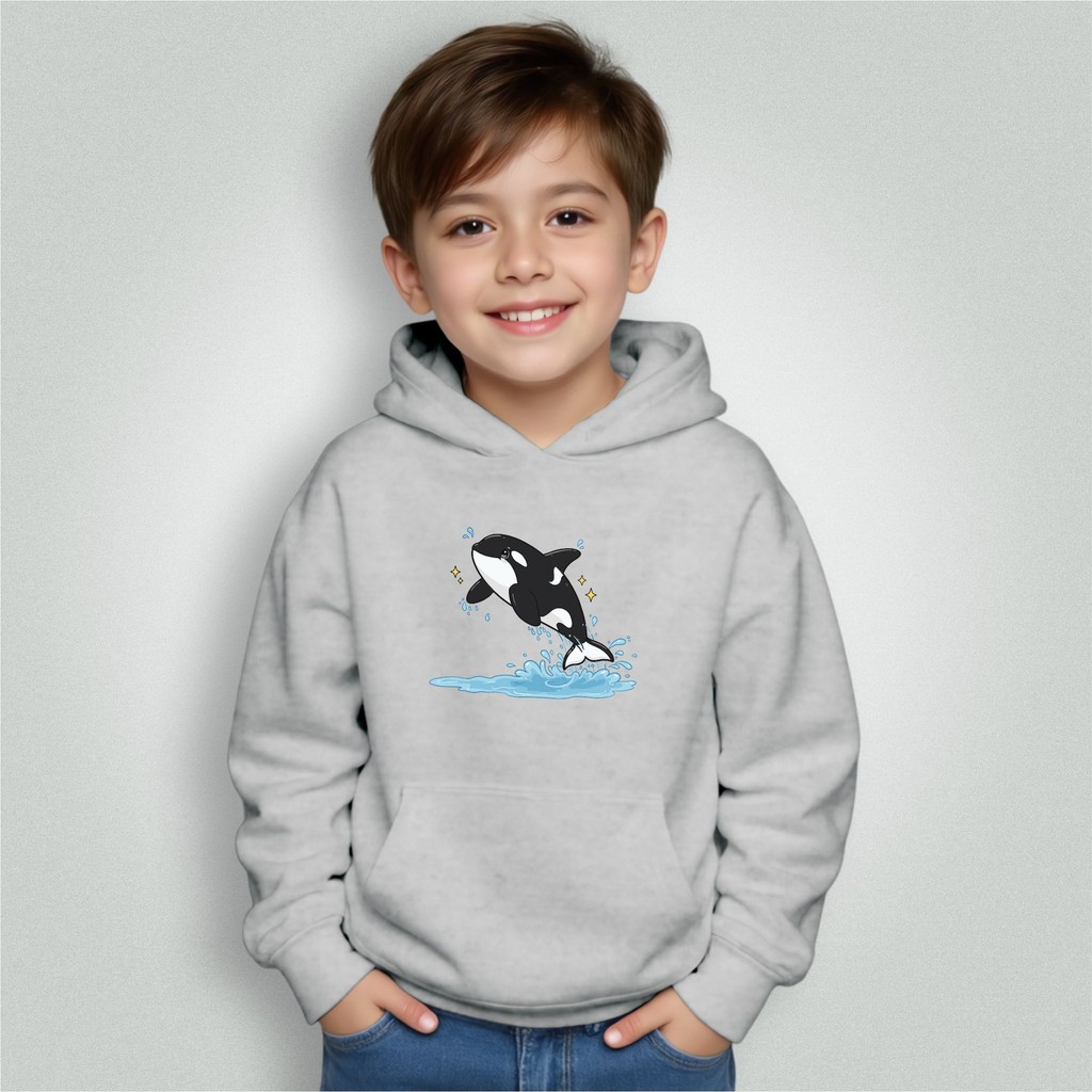 Moletom Infantil Bolso Canguru Capuz Menino Menina Baleia Willy Desenho Envio Hoje
