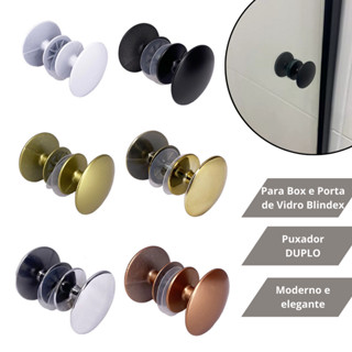 Puxador Para Box e Porta de Vidro Blindex Redondo - 6 Cores em Oferta na Shopee