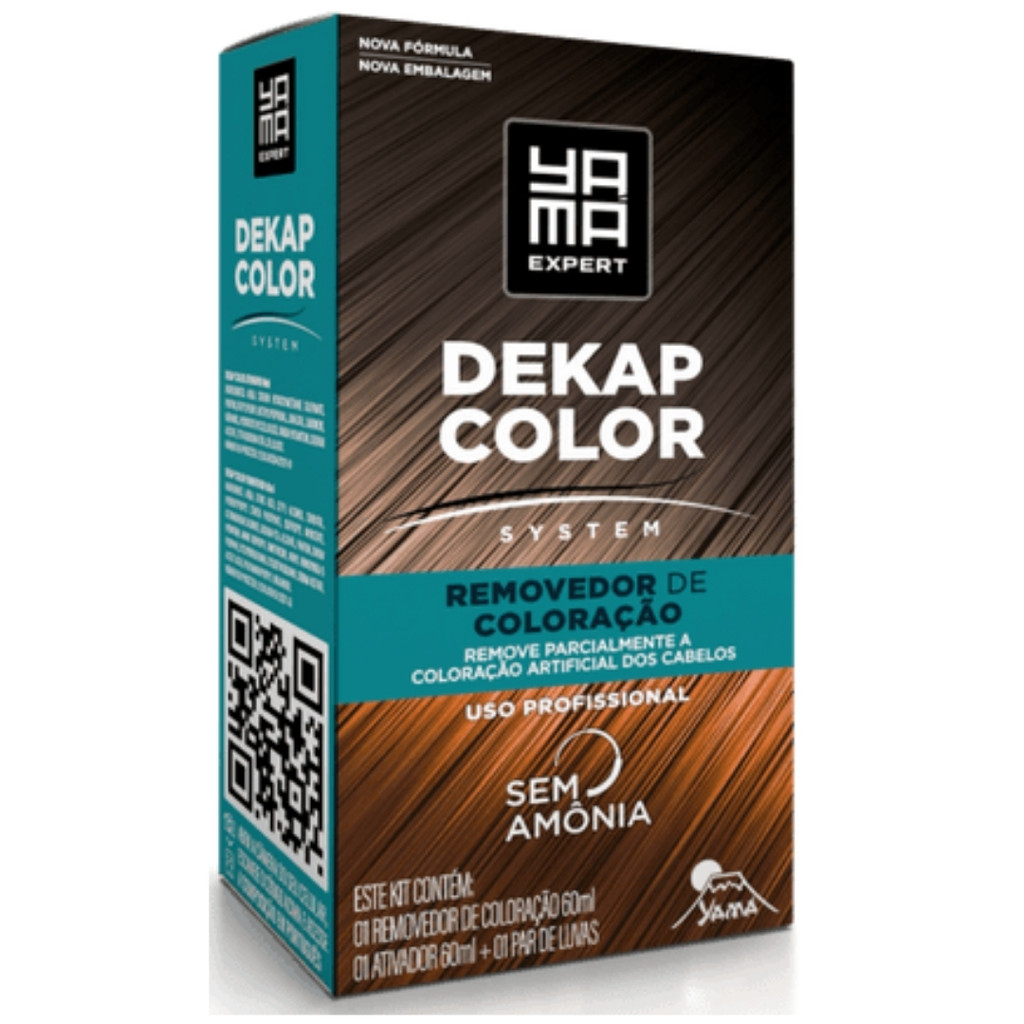 DekapColor Yama Removedor De Coloração Capilar Cabelo Profissional Sem Amonia 120ml