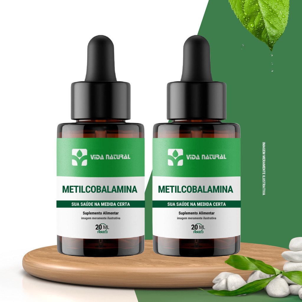Kit 2  Vitamina B12 (Metilcobalamina 5000mcg sublingual ) 20ml