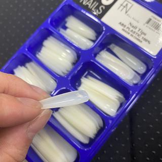 Kit 100 Tips ZEM Unhas de Gel Bailarina ABS Sorriso Alongamento Manicure Profissional Pronto Entrega