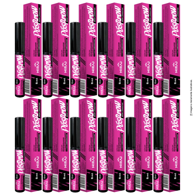 KIT COM 12 SÉRUNS PÓS BROWN ROSA em Oferta na Shopee